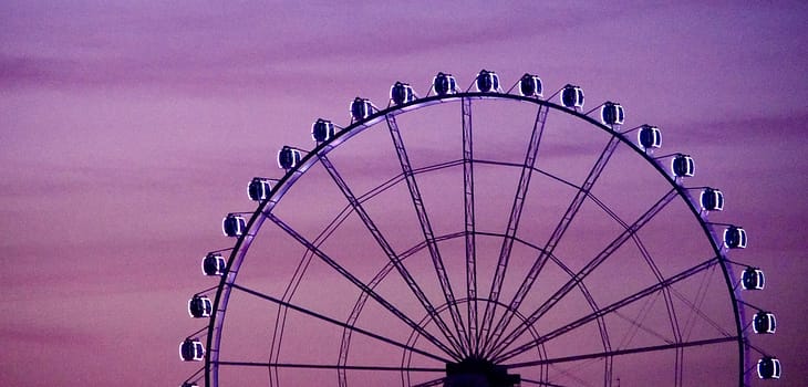 Fair's Ferry Wheel at Sunset